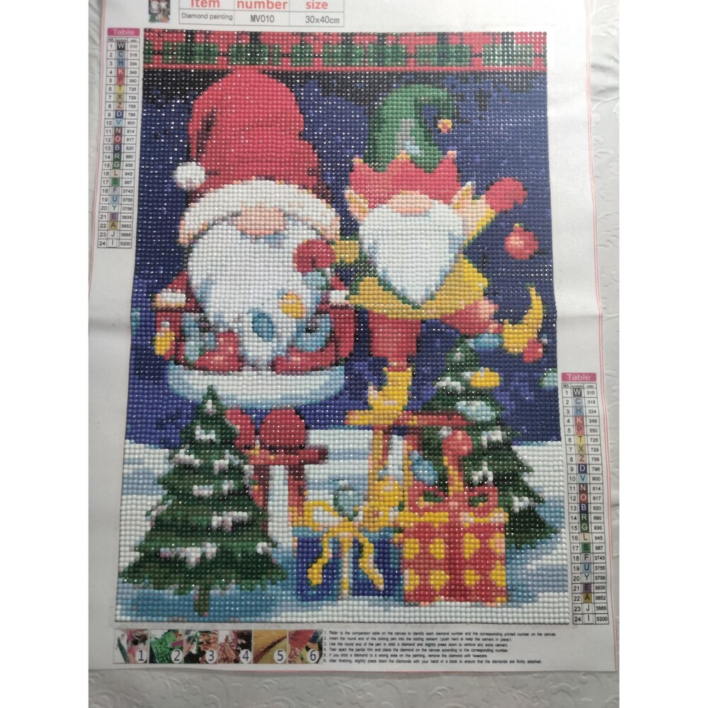 Christmas Gnomes Diamond Art